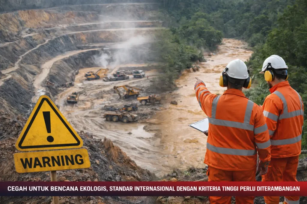 Cegah Untuk Bencana Ekologis, Standar Internasional dengan Kriteria Tinggi Perlu Diterapkan Industri Pertambangan
