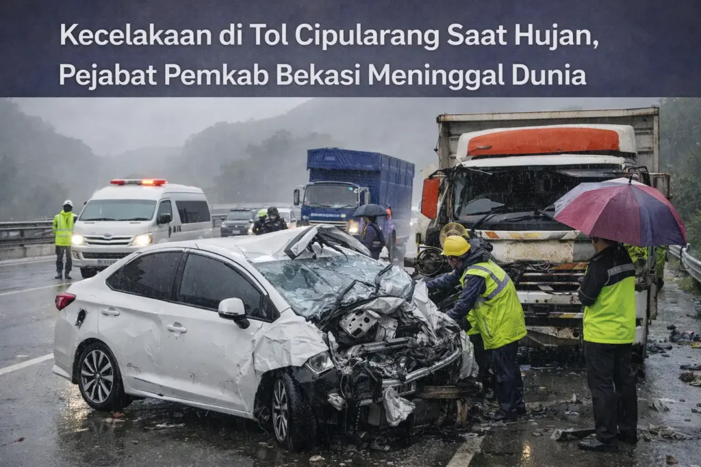 Kecelakaan di Tol Cipularang Saat Hujan, Pejabat Pemkab Bekasi Meninggal Dunia