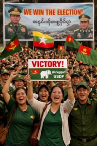 Read more about the article Partai Pro-Militer Myanmar Klaim Menang Pemilu