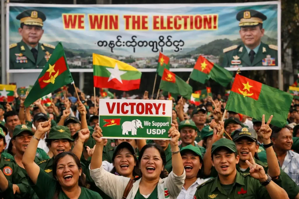 Partai Pro-Militer Myanmar Klaim Menang Pemilu