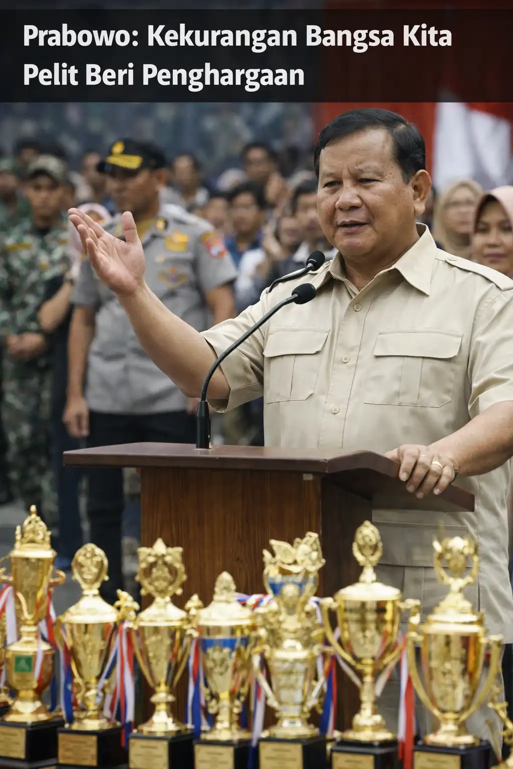 Read more about the article Prabowo: Kekurangan Bangsa Kita Pelit Beri Penghargaan