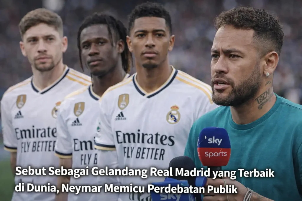 Sebut Sebagai Gelandang Real Madrid yang Terbaik di Dunia, Neymar Memicu Perdebatan Publik