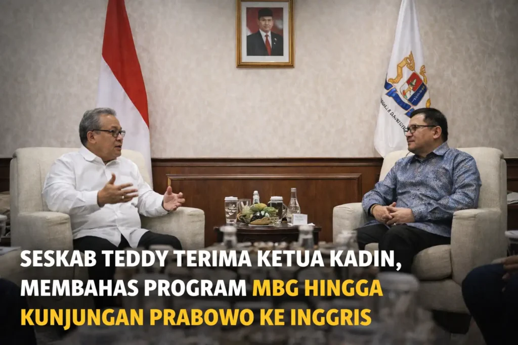 Seskab Teddy Terima Ketua Kadin, Membahas Program MBG hingga Kunjungan Prabowo ke Inggris