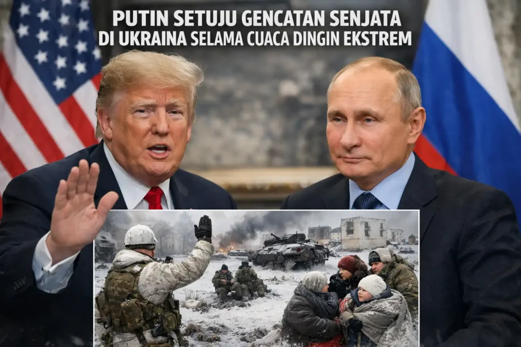 Trump Klaim Putin Setuju Hentikan Serangan ke Ukraina Selama Sepekan di Tengah Cuaca Dingin Ekstrem