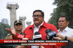 Read more about the article Wagub Rano Karno: Tiang Monorel Mangkrak di Senayan Bukan Kewenangan Pemprov Jakarta