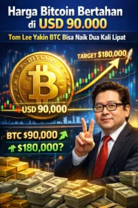 Read more about the article Harga Bitcoin (BTC) Bertahan di USD 90.000, Tom Lee Yakin BTC Bisa Naik Dua Kali Lipat